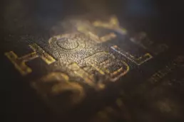 Close-up of a Holy Bible with gold lettering, symbolising faith and Sunday worship at Derryvolgie Church in Lisburn.