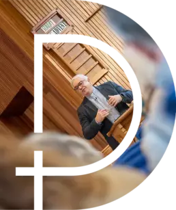 Faith is foremost at St Columbas Derryvolgie - image of Reverand Boyd giving a sermon at Sunday Worship in Lisburn